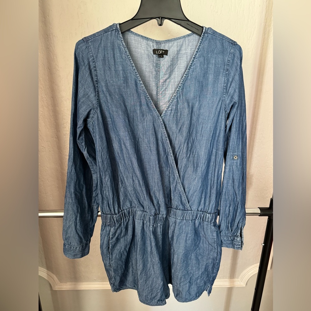 LOFT Denim Romper